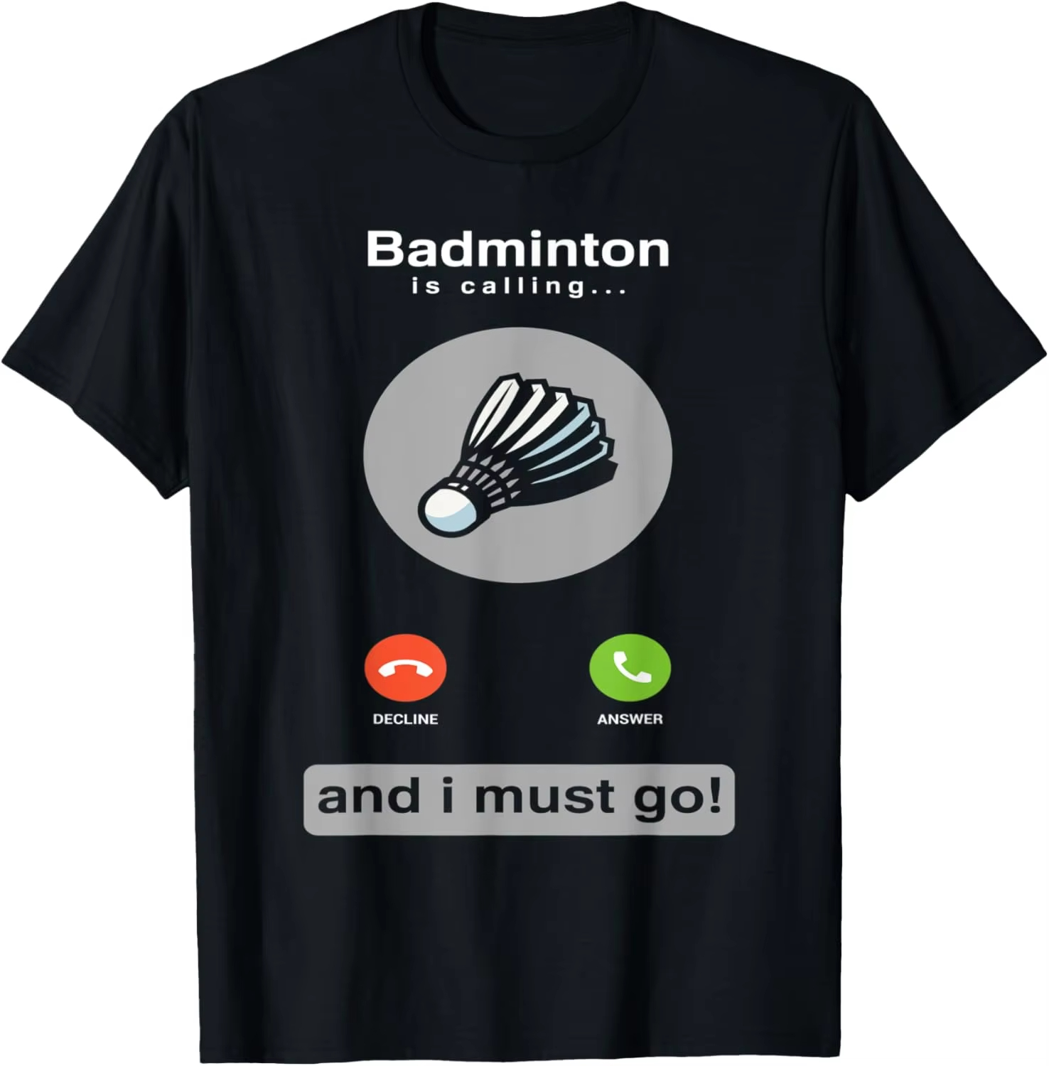 Badminton Quotes Short - Camiseta Engraçada de Badminton com Citação,