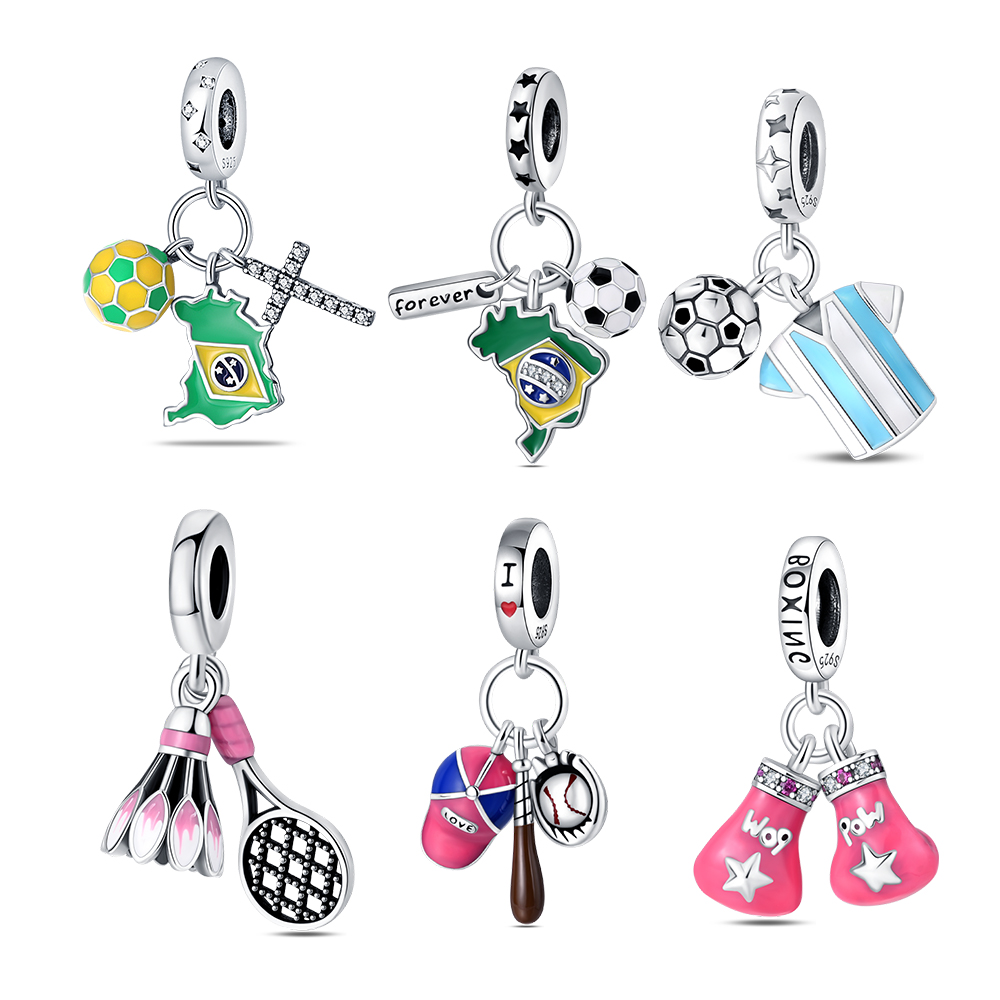 Badminton Date - Pingentes esportivos de badminton banhados a