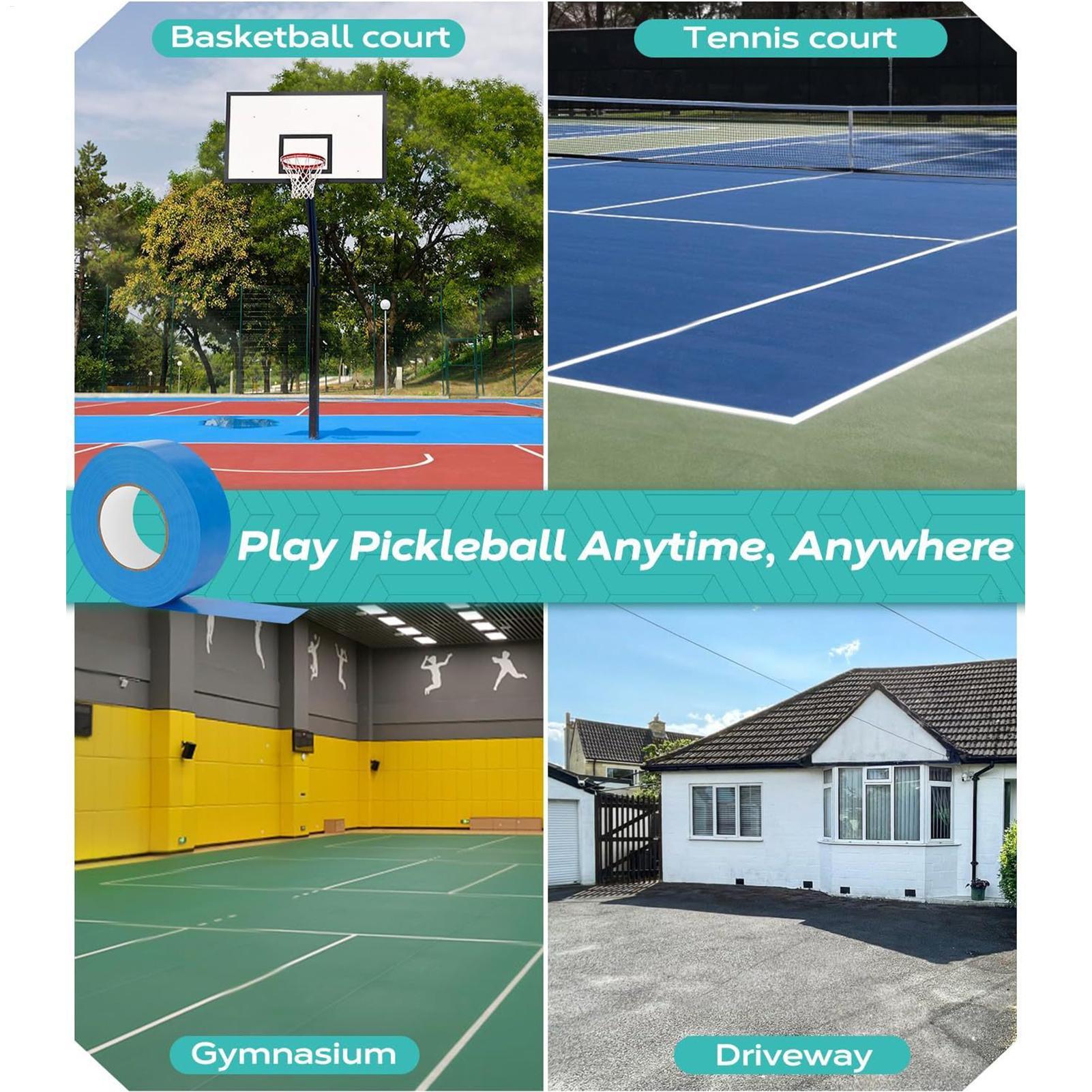 Badminton Outdoor - Fita de pickleball 0.16x164 pés linhas