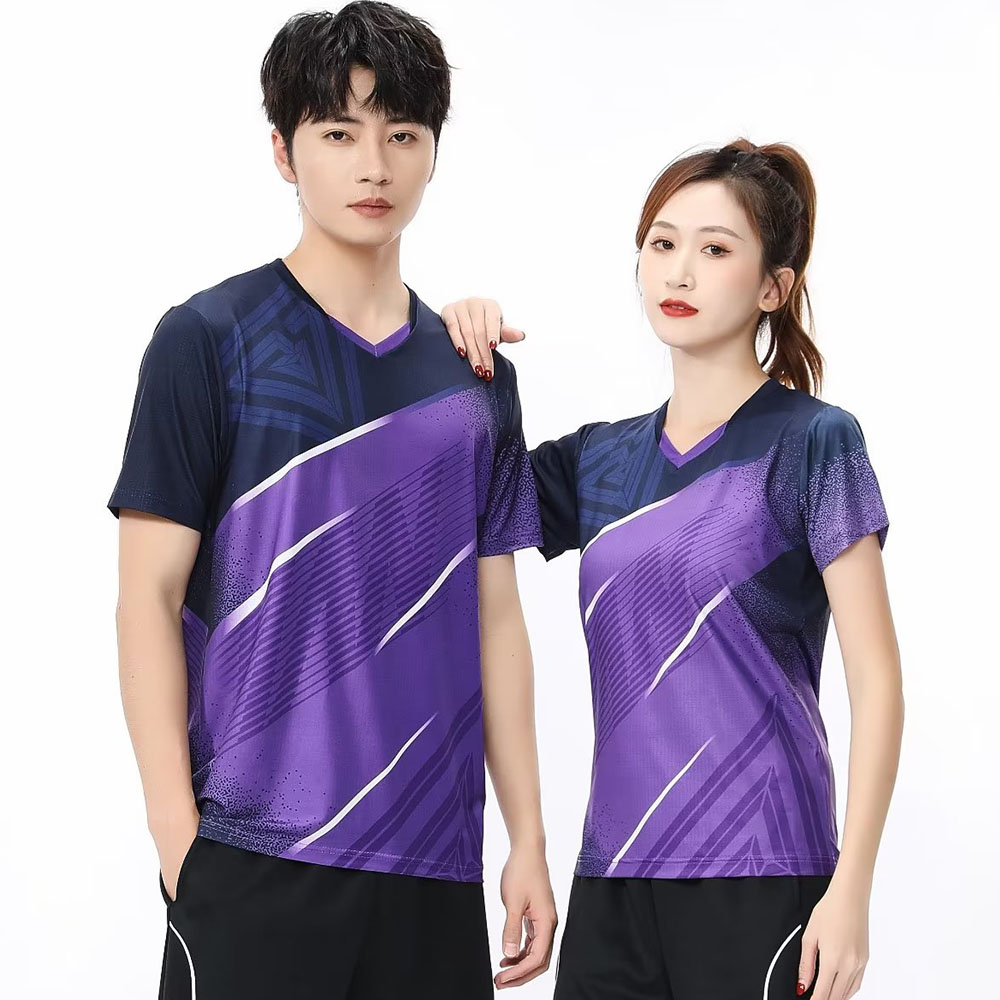 Tops esportivos de manga curta - Badminton Emoji avaliação e preço